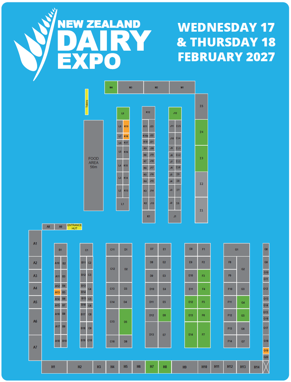 NZ Dairy Expo Site Map